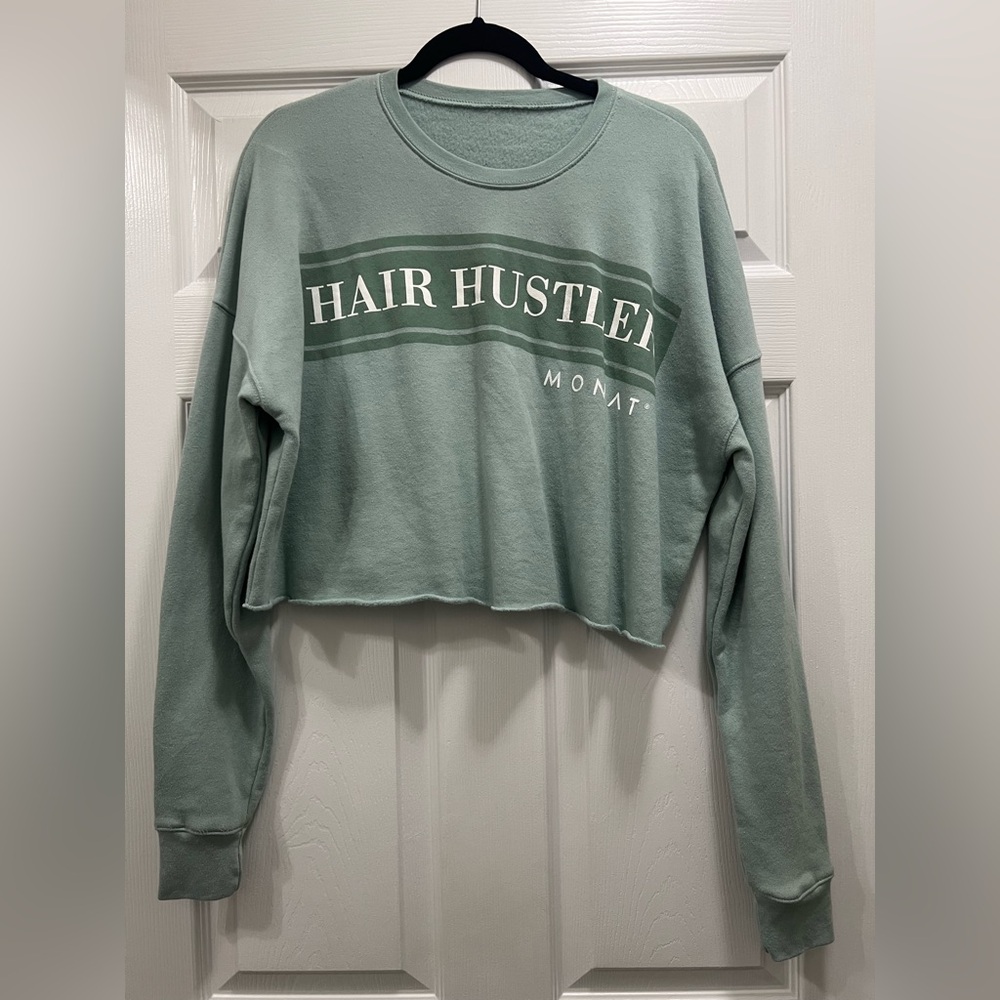 Monat Hair Hustler Cropped Sweatshirt
